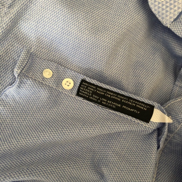 XMI Platinum, 16 1/2, 34/35, light blue, spread collar dress shirt - Picture 7 of 7